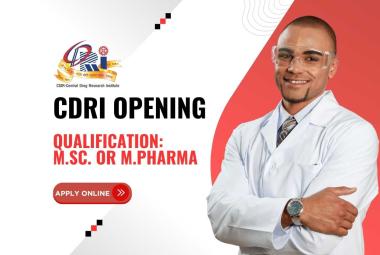 Apply online for MPharm / MSc at CDRI - 2 posts