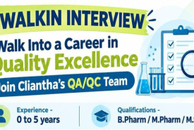 Career in Quality Excellence at Cliantha Research