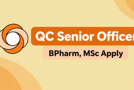 Sun Pharma Require QC Senior Officer - BPharm, MSc Apply
