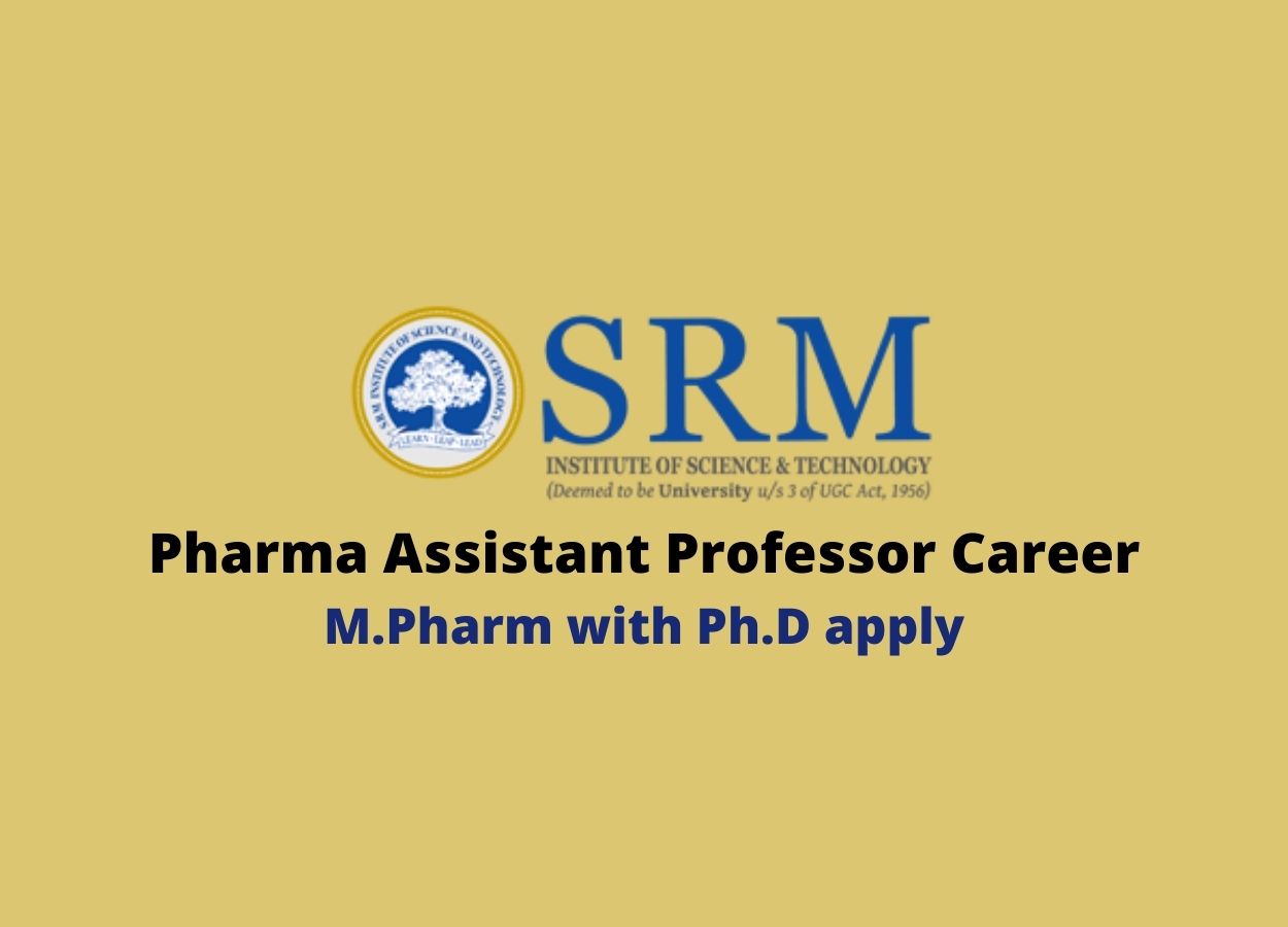 SRM Institute of Science and Technology Vadapalani invited Applications  from eligible candidates for the following post of Teaching Faculty  Recruitment - Faculty Tick | Teaching Faculty Recruitment 2024 | No.1  Faculty Jobs,