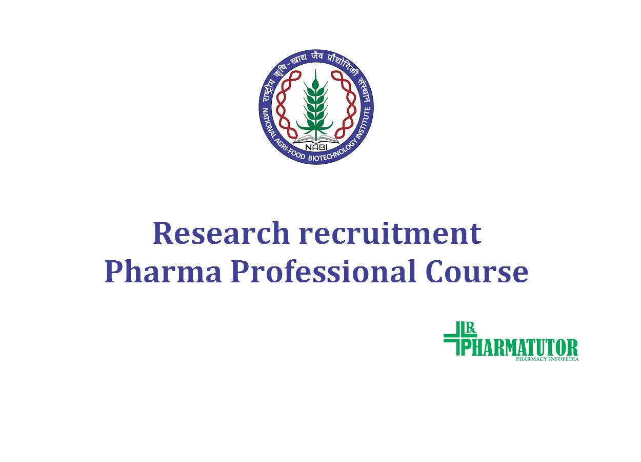 Research recruitment in Food and nutritional Biotechnology division at NABI