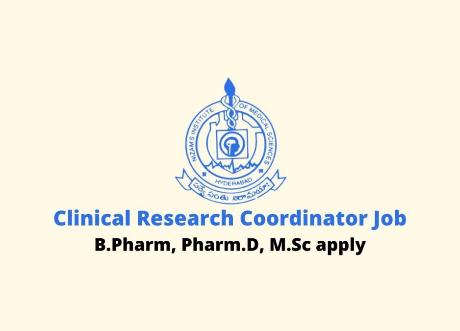 clinical research coordinator jobs in hyderabad