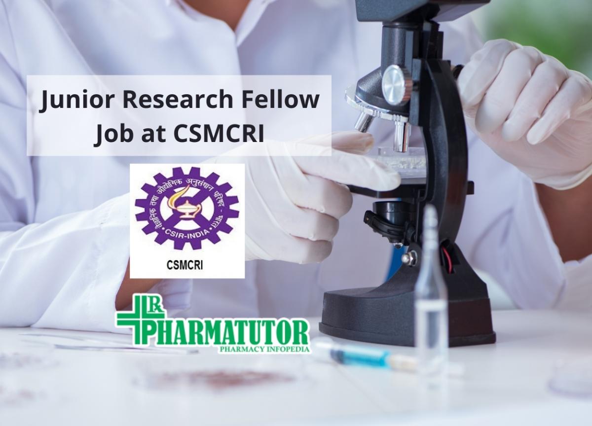 junior research fellow vacancy