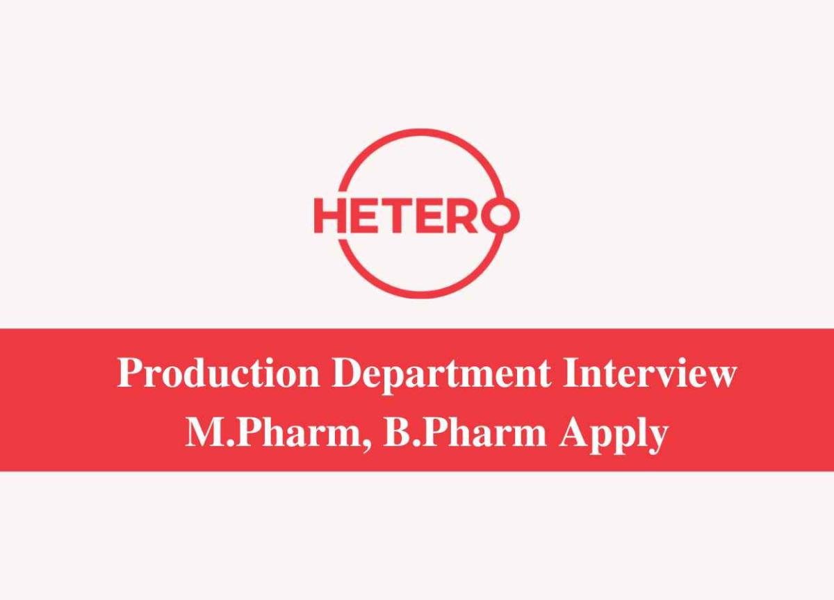 Hetero Biopharma is Looking for DQA Professionals | PharmaTutor