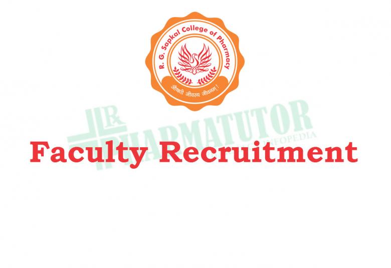 Faculty Recruitment in R.G. Sapkal College of Pharmacy