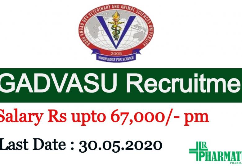 Teaching and Non-Teaching posts at GADVASU