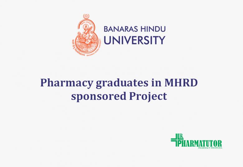 Job for Pharmacy graduates in MHRD sponsored Project at IIT