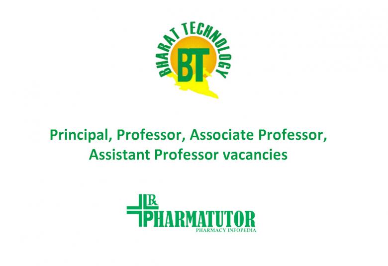 Job for Principal, Professor, Associate Professor, Assistant Professor at Bharat Technology 