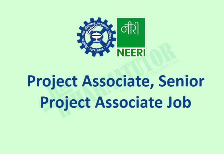 Job for Project Associate, Senior Project Associate at NEERI