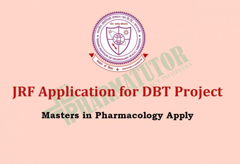 JRF Application for DBT Project at Indian Institute of Technology