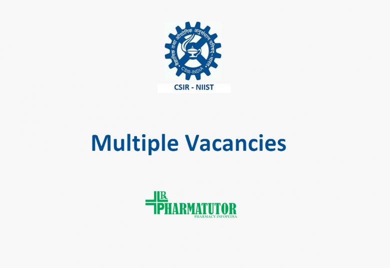 Multiple Vacancies in National Institute for Interdisciplinary Science and Technology