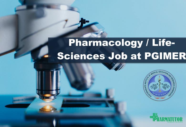 Vacancy for M.Pharm, M.Sc in the DST-SERB funded project at PGIMER