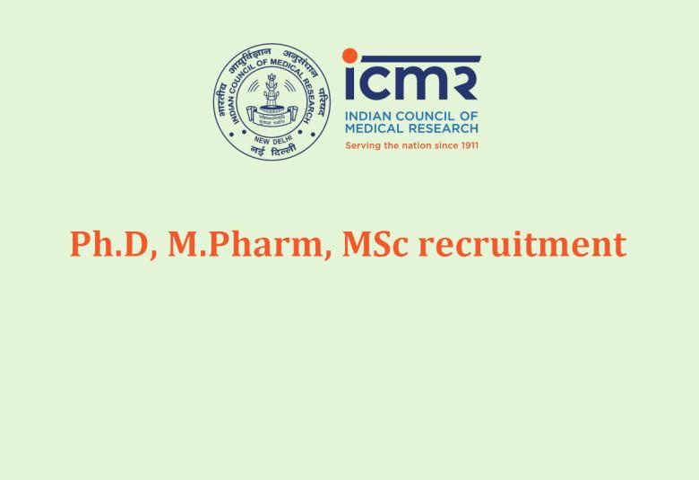 Ph.D, M.Pharm, MSc recruitment under various TB projects