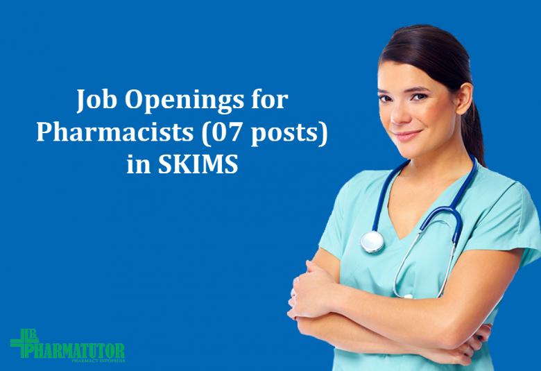 Pharmacists jobs at SKIMS