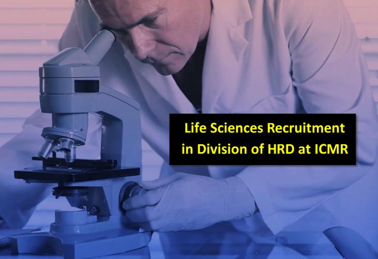 Applications are invited for the post of Scientist in Division of HRD at ICMR