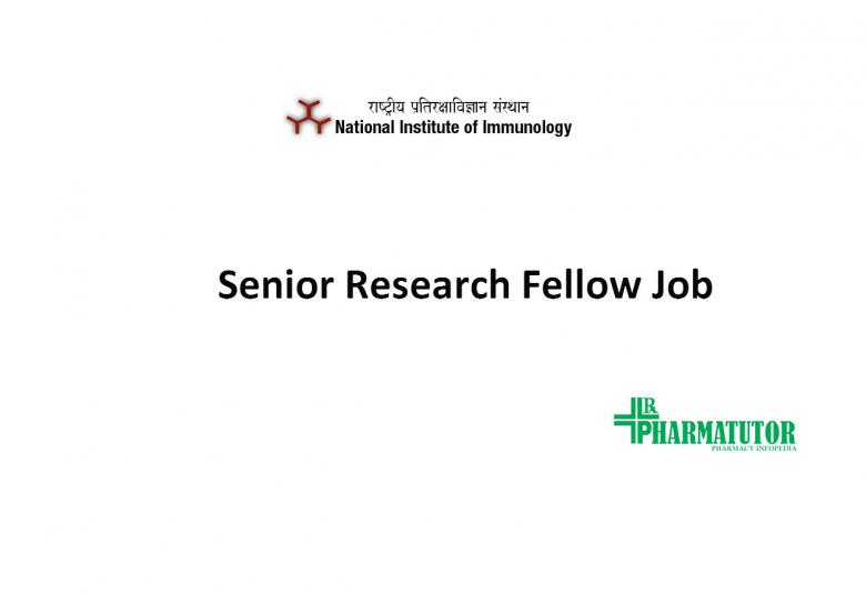 Vacancy for Senior Research Fellow at NII