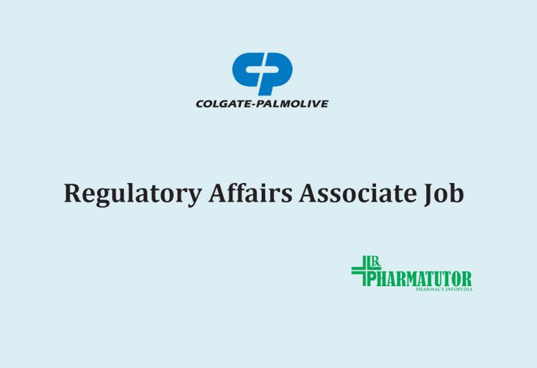 Work as Regulatory Affairs Associate at Colgate Palmolive