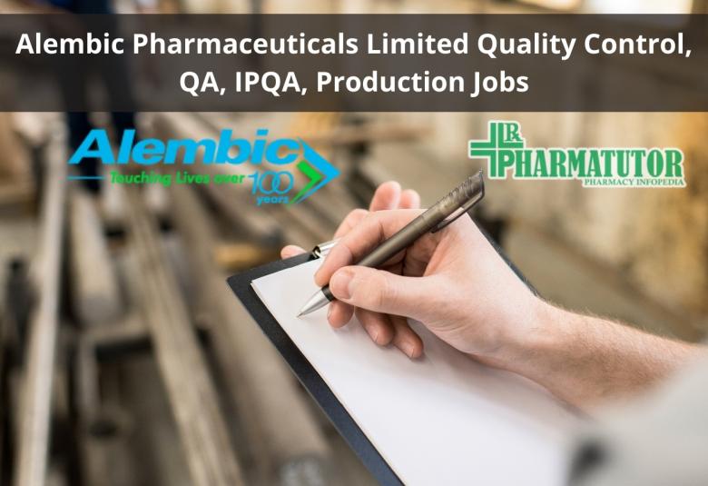 Alembic Pharmaceuticals Limited Jobs