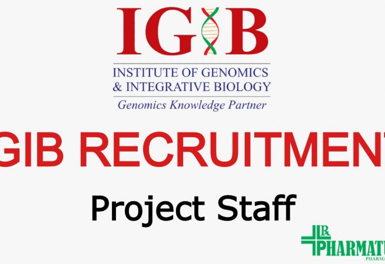 Research Project Posts at Institute of Genomics & Integrative Biology