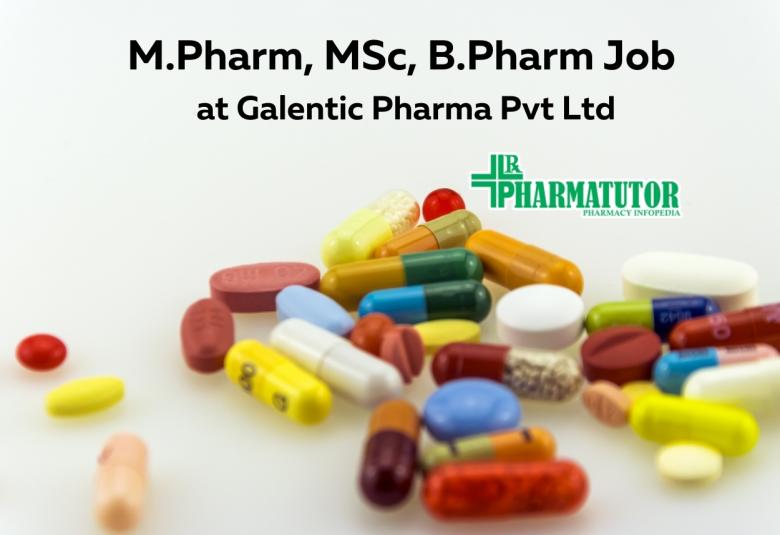 Galentic Pharma Pvt Ltd Jobs