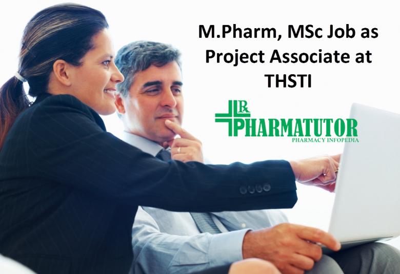 M.Pharm, MSc Job as Project Associate at THSTI