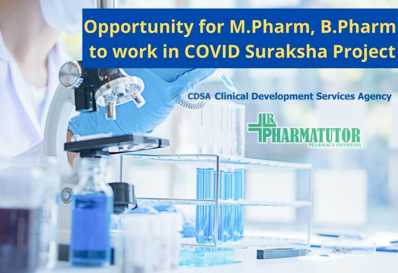COVID Suraksha Project Job at CDSA