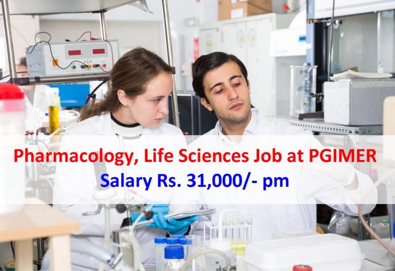 Pharmacology  Life Sciences Job at PGIMER