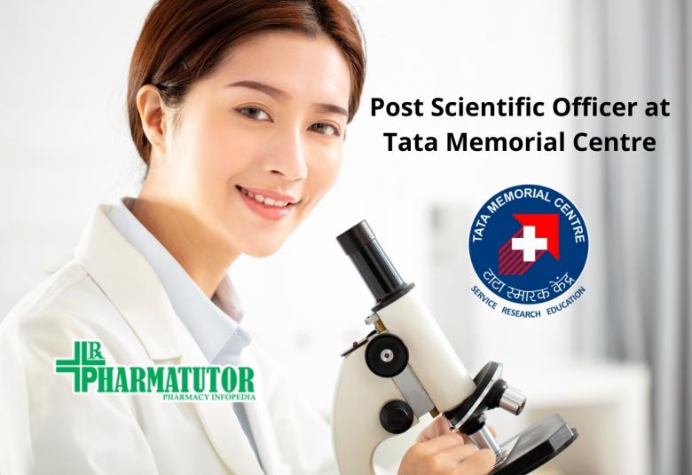 Post Scientific Officer at Tata Memorial Centre