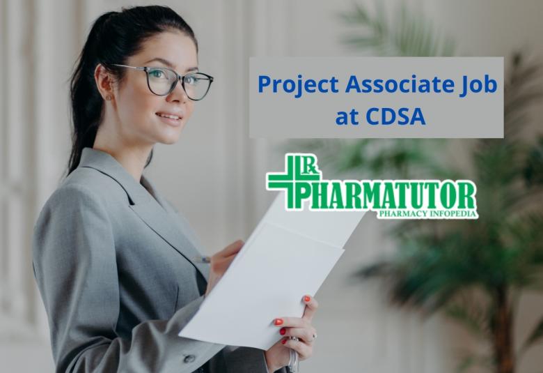 Job for Project Associate at CDSA