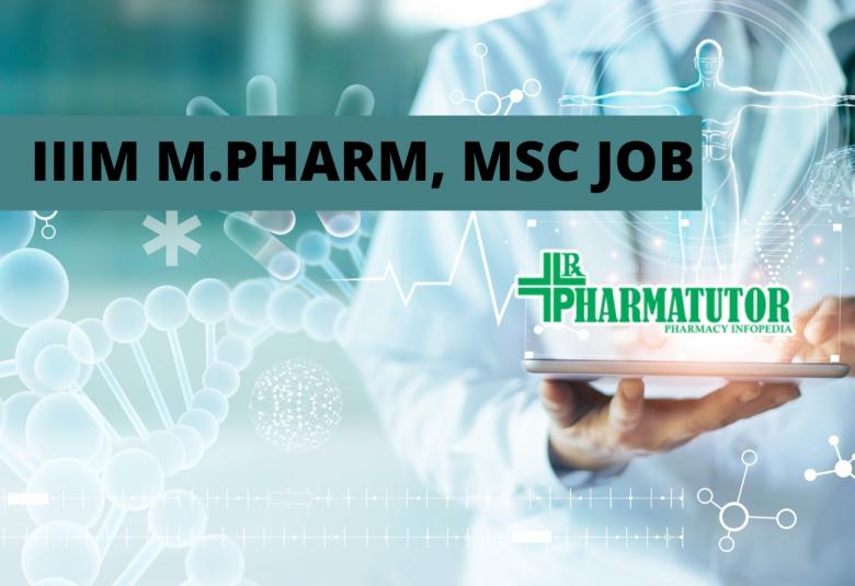 Job for Project Associate at IIIM