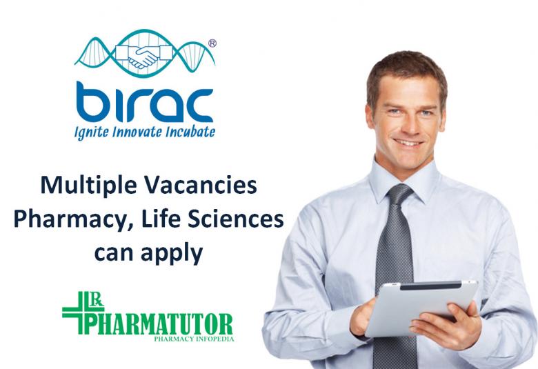 Multiple Vacancies under BIRAC