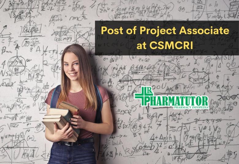 Post of Project Associate at CSMCRI