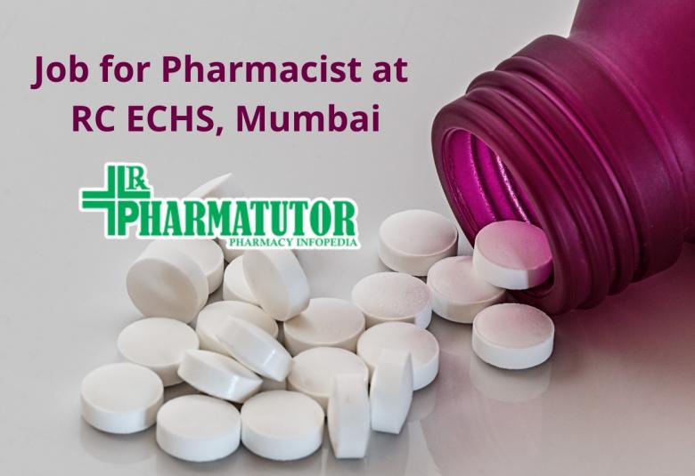 Job for Pharmacist at RC ECHS, Mumbai