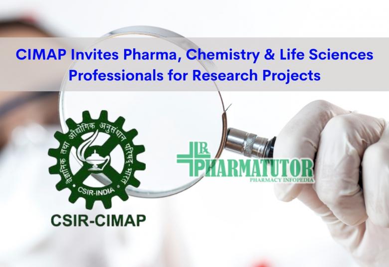 Central Institute of Medicinal and Aromatic Plants Invites Pharma, Chemistry & Life Sciences Professionals for Research Projects