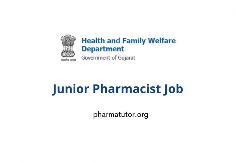 Job for Junior Pharmacist under Health & Family Welfare Department