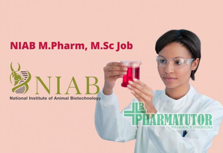 Job for M.Pharm, M.Sc as Junior Research Fellow at NIAB