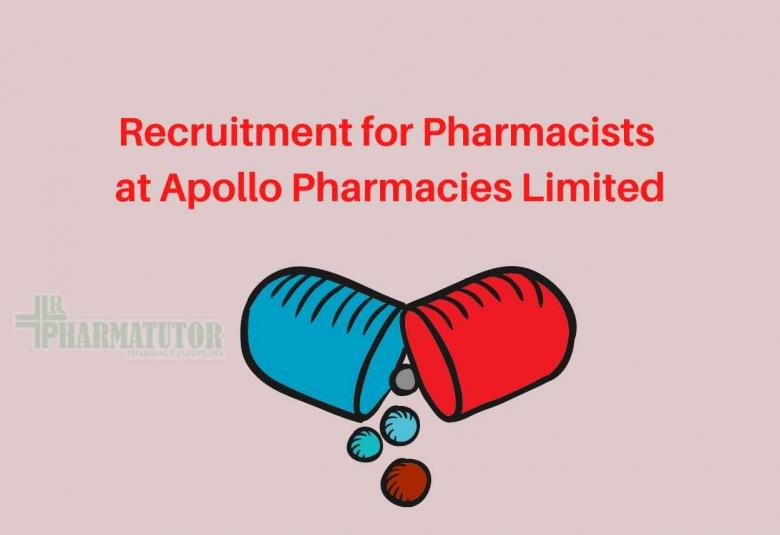 Recruitment for Pharmacists at Apollo Pharmacies Limited
