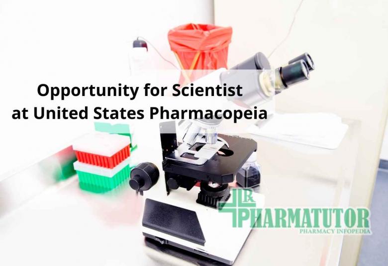 Opportunity for Scientist to work at United States Pharmacopeia