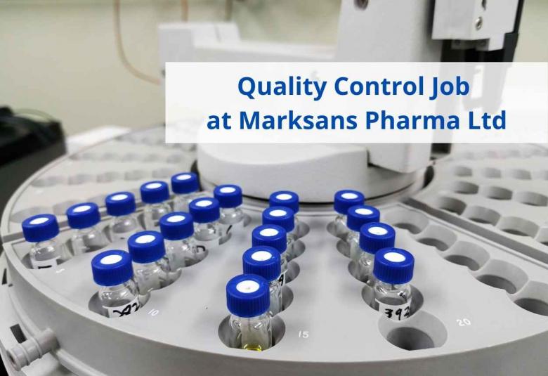 Quality Control Job at Marksans Pharma Ltd