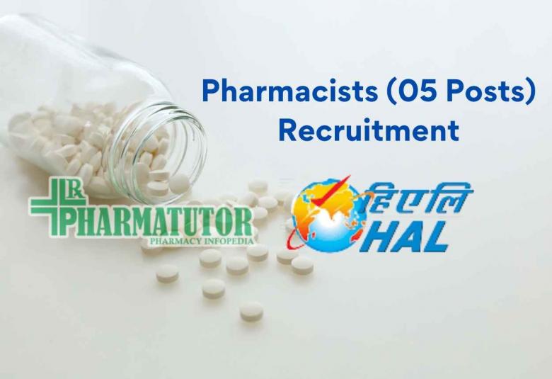 Recruitment for Pharmacists at Hindustan Aeronautics Ltd