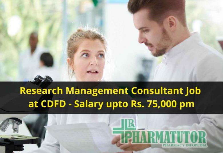 Research Management Consultant Job at CDFD
