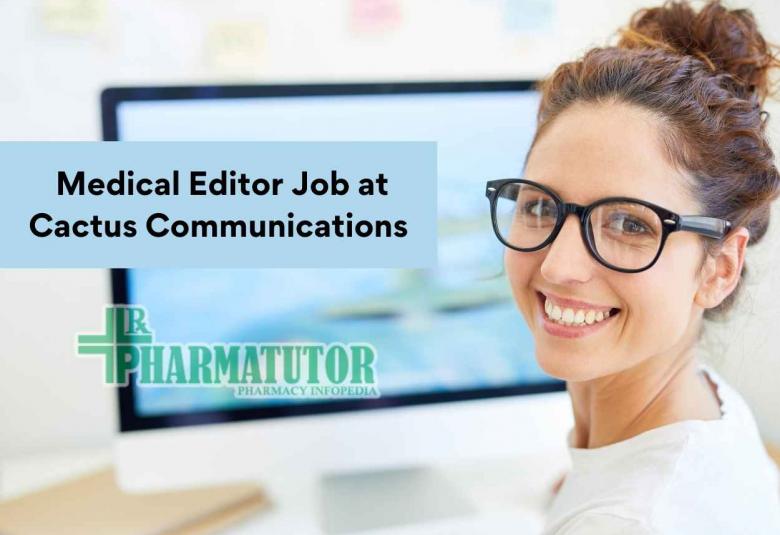 Work From Home job for Medical Editor at Cactus Communications