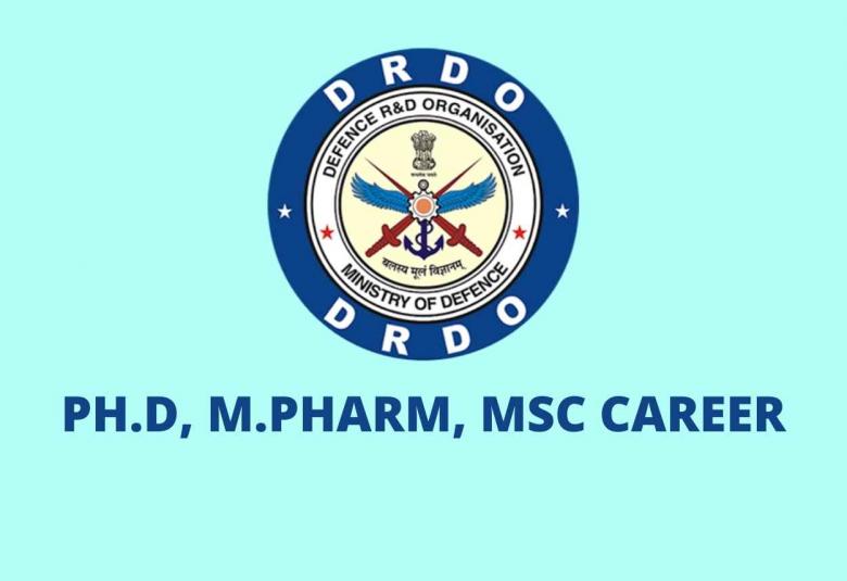 Job Openings for Ph.D, M.Pharm, MSc under Ministry of Defence Government of India Job