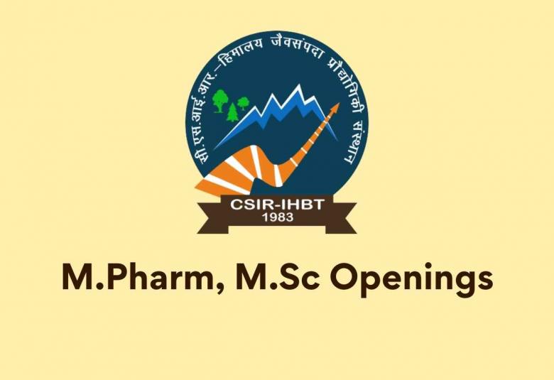 Multiple Job openings at Institute of Himalayan Bioresource Technology