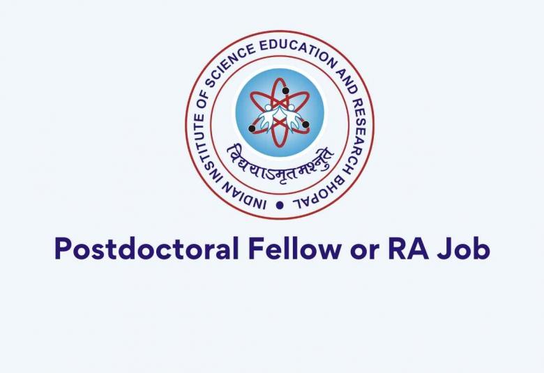 Vacancy for Postdoctoral Fellow or RA at IISER