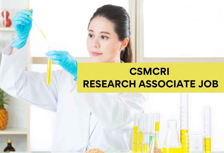 Vacancy for Research Associate at CSMCRI