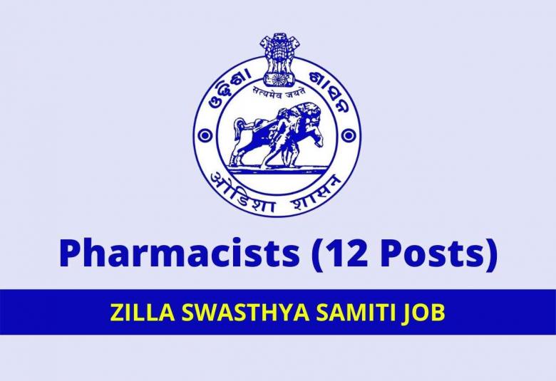 Recruitment for Pharmacists at ZILLA SWASTHYA SAMITI