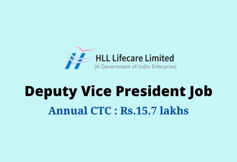 Vacancy for Deputy Vice President at HLL Lifecare Limited