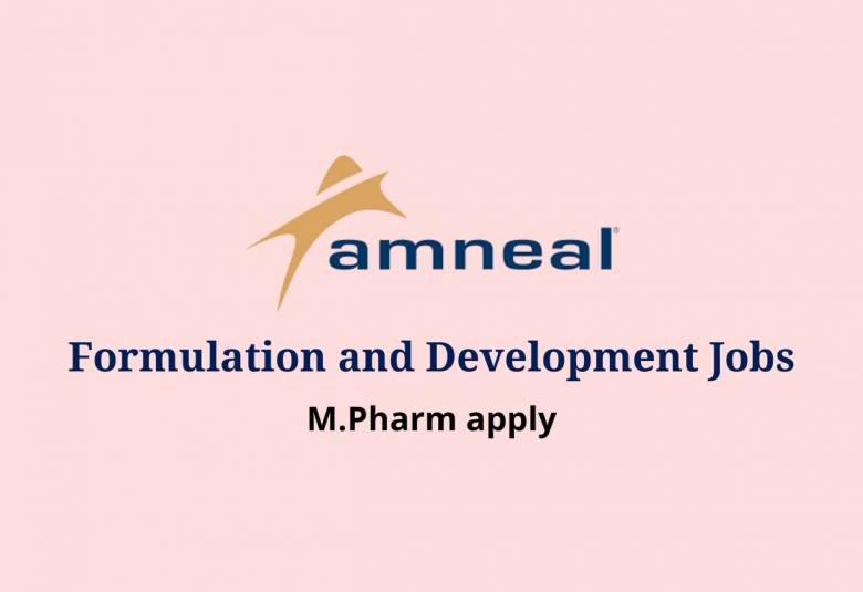 Formulation and Development Jobs at Amneal Pharmaceuticals