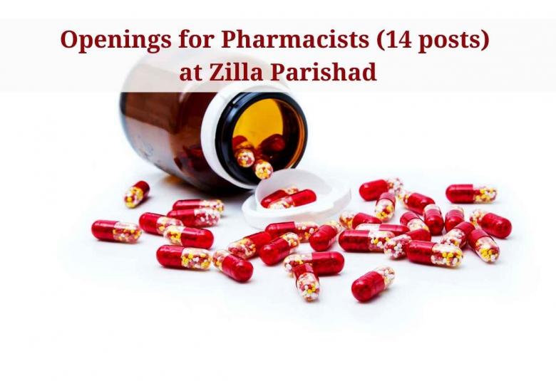 Job Openings for Pharmacists at Zilla Parishad, Government Jobs